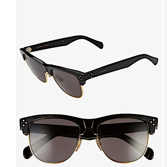 CELINE 54MM Clubmaster Sunglasses black main image 6